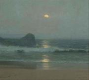 Lionel Walden Moonlight Over the Coast, oil painting by Lionel Walden Spain oil painting artist